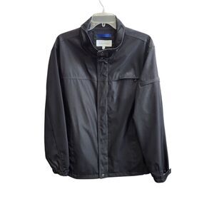 CK Mens Black Rain/Athletic Jacket-Full Zip & Snap-7 Pockets-Athleisure-M